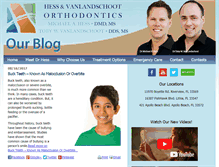 Tablet Screenshot of hessorthodonticsblog.com